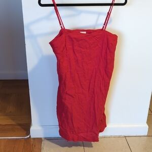Red Sleeveless Dress